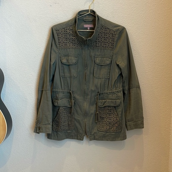 Harper Eyelet Utility Jacket Size Medium - Picture 1 of 8